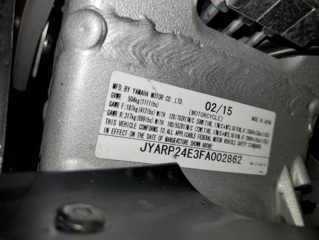 2015 YAMAHA FJR1300 A JYARP24E3FA002862