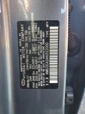 2017 Hyundai Tucson Limited VIN: KM8J3CA24HU522000 Lot: 56116084