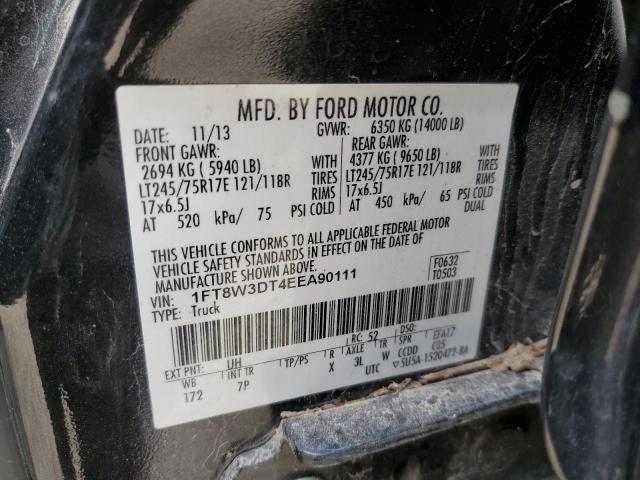 2014 Ford F350 Super Duty VIN: 1FT8W3DT4EEA90111 Lot: 40506734