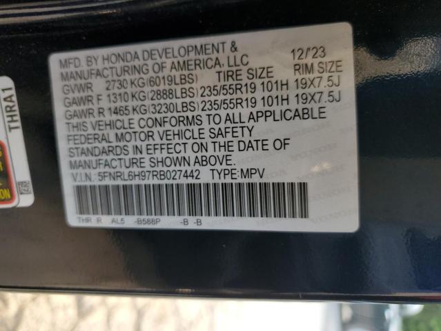 5FNRL6H97RB027442 Honda Odyssey EL 14