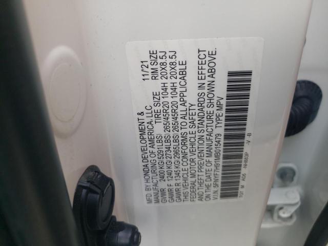 2021 HONDA PASSPORT T - 5FNYF7H91MB015479