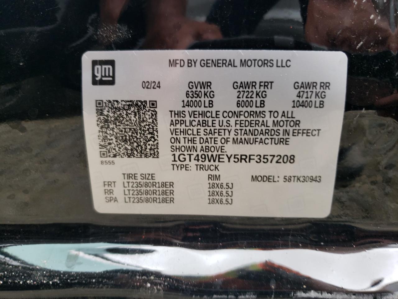 1GT49WEY5RF357208 2024 GMC Sierra K3500 Denali