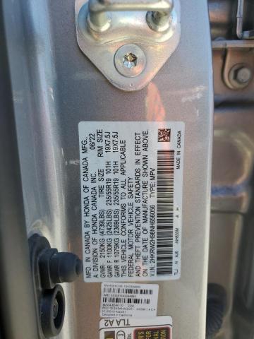 2022 Honda Cr-V Touring VIN: 2HKRW2H98NH656056 Lot: 55557224