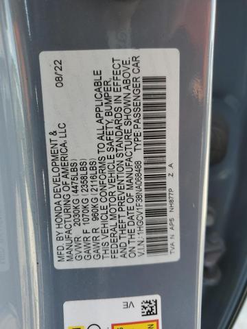 2022 Honda Accord Sport VIN: 1HGCV1F38NA068488 Lot: 56897594