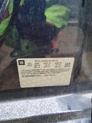 2016 CHEVROLET SONIC LT - 1G1JC6SH5G4171713