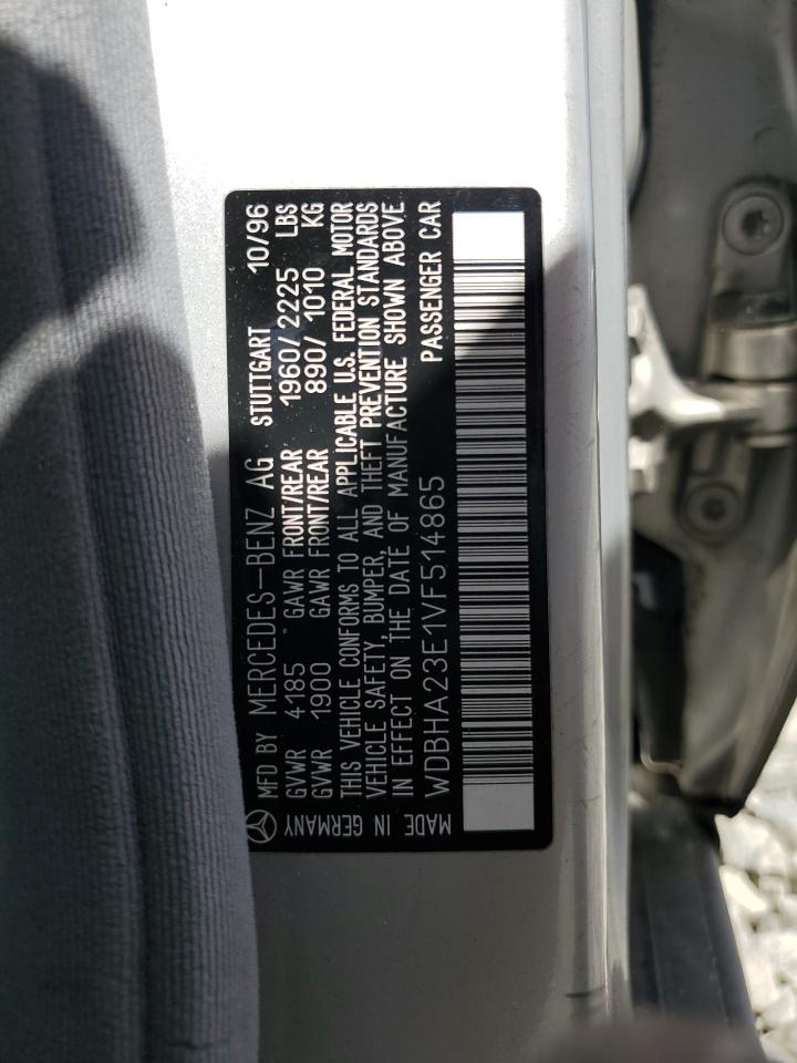 WDBHA23E1VF514865 1997 Mercedes-Benz C 230