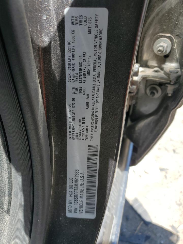 1C6SRFFT8MN612336 2021 Ram 1500 Big Horn/Lone Star