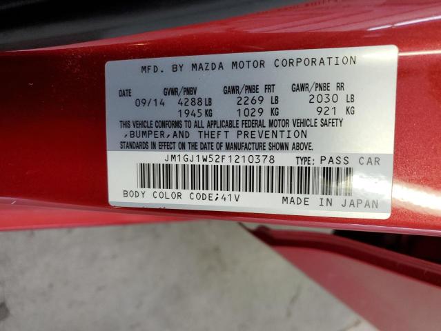 2015 Mazda 6 Grand Touring VIN: JM1GJ1W52F1210378 Lot: 56130744