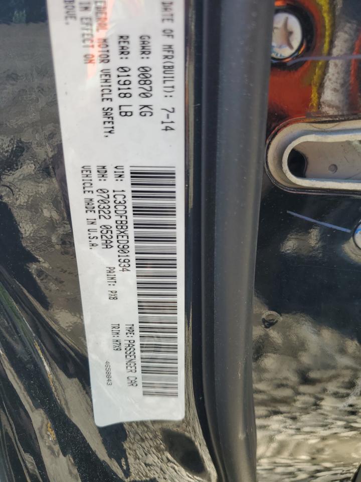 1C3CDFBBXED901934 2014 Dodge Dart Sxt