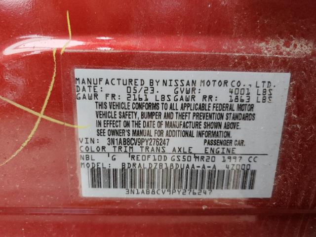 2023 Nissan Sentra Sv VIN: 3N1AB8CV9PY276247 Lot: 52793674