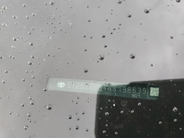 2022 Toyota Highlander L VIN: 5TDBZRBH4NS198639 Lot: 55229284