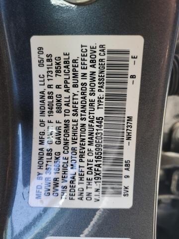 2009 Honda Civic Lx VIN: 19XFA16599E031445 Lot: 56334964