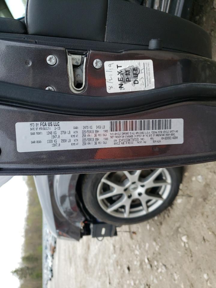 3C4PDCEG8KT707315 2019 Dodge Journey Gt