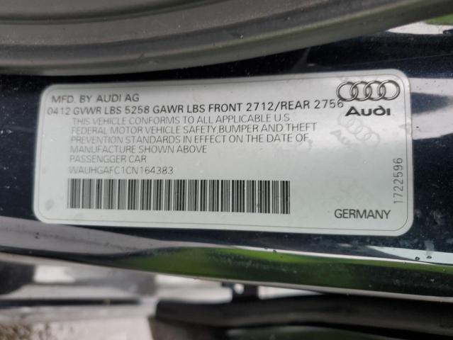 2012 Audi A6 Prestige VIN: WAUHGAFC1CN164383 Lot: 54180804