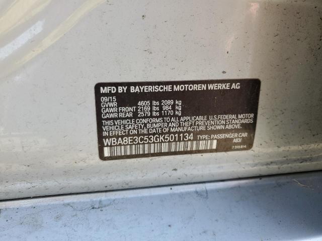 2016 BMW 328 XI SUL - WBA8E3C53GK501134