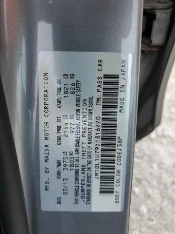 2013 Mazda 3 I VIN: JM1BL1U79D1816220 Lot: 53614864