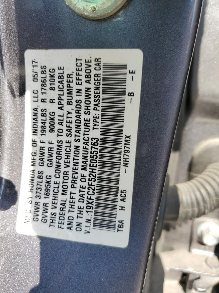 19XFC2F52HE055763 HONDA CIVIC 2017