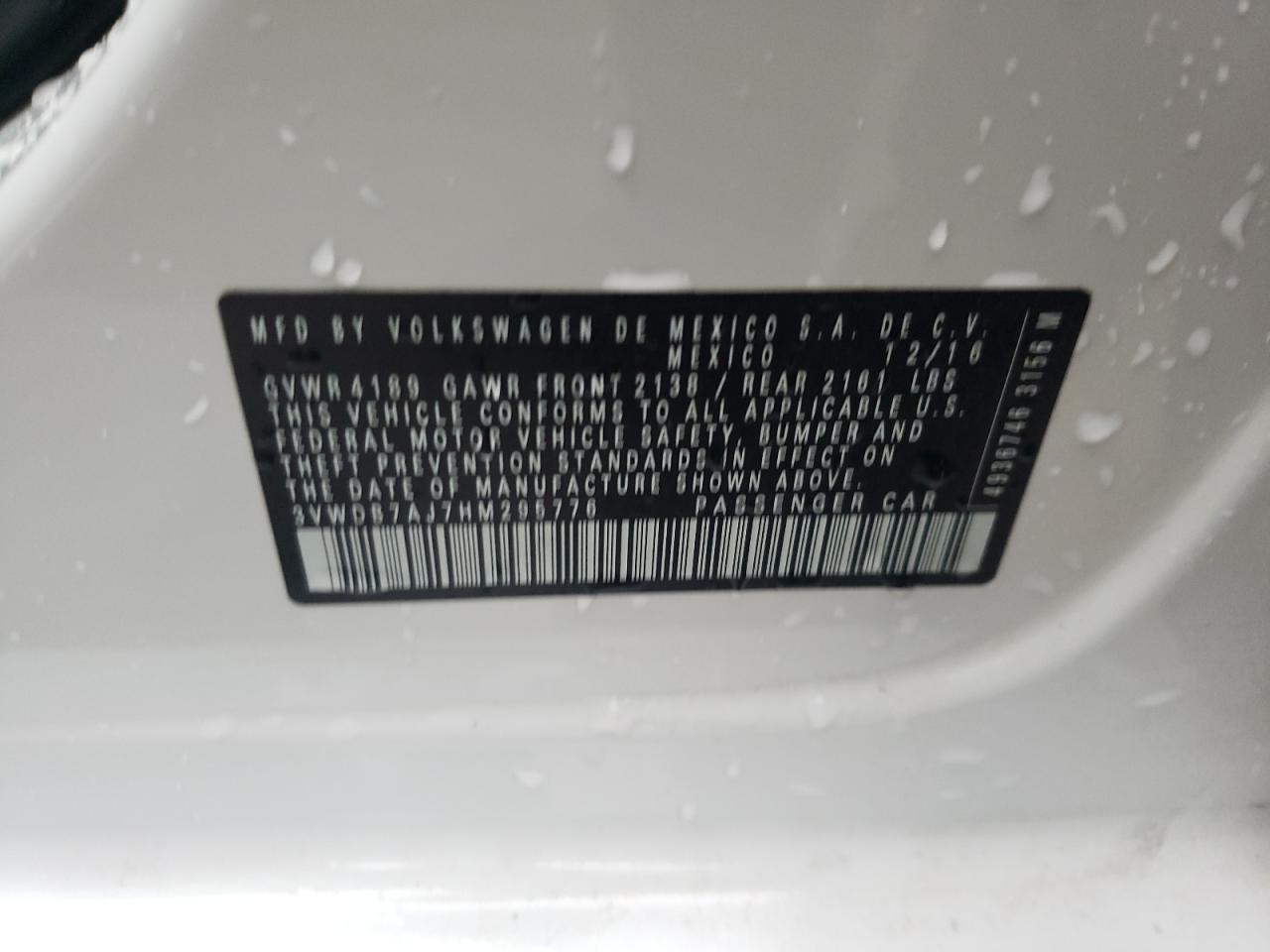 3VWDB7AJ7HM295776 2017 Volkswagen Jetta Se