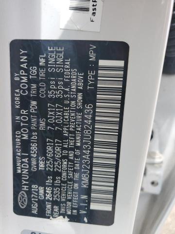 2018 Hyundai Tucson Se VIN: KM8J23A43JU824436 Lot: 55889584