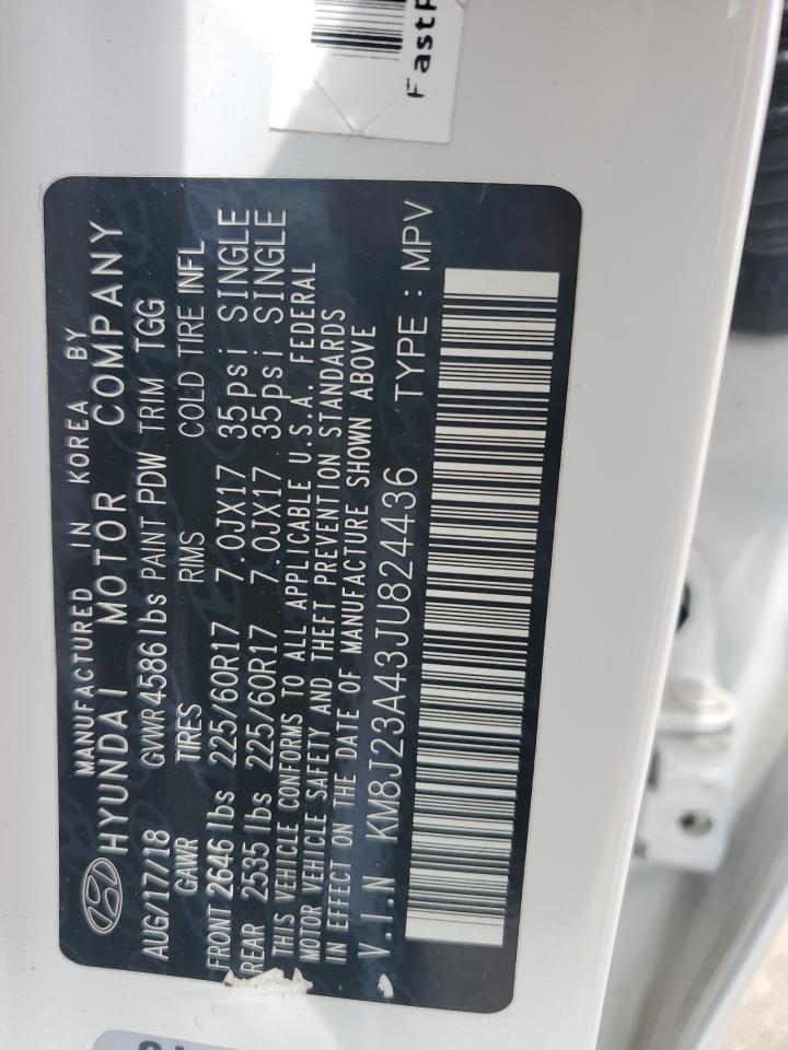 KM8J23A43JU824436 2018 Hyundai Tucson Se