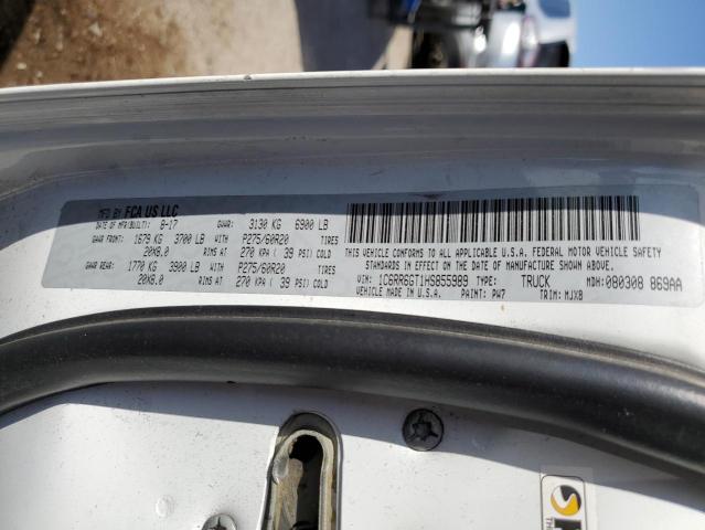 2017 Ram 1500 Slt VIN: 1C6RR6GT1HS855989 Lot: 53358854