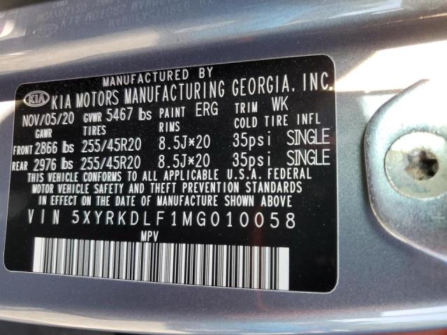 2021 Kia Sorento Sx VIN: 5XYRKDLF1MG010058 Lot: 57261044