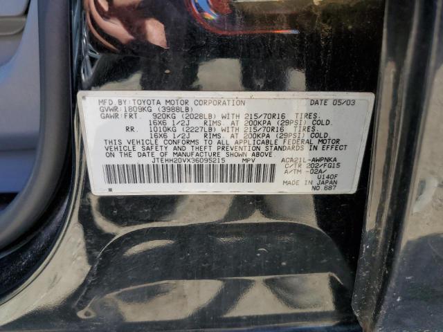 2003 Toyota Rav4 VIN: JTEHH20VX36095215 Lot: 57105814