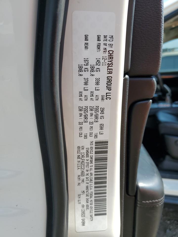 1C4RJFAG2CC214669 2012 Jeep Grand Cherokee Laredo