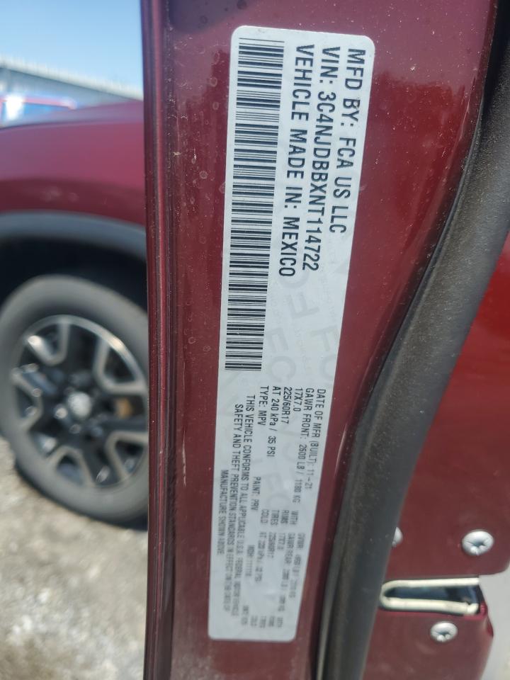 3C4NJDBBXNT114722 2022 Jeep Compass Latitude