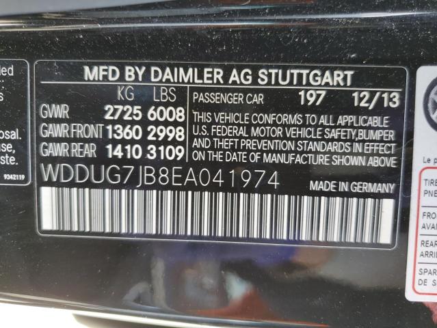 VIN WDDUG7JB8EA041974 2014 Mercedes-Benz S-Class, 6... no.12