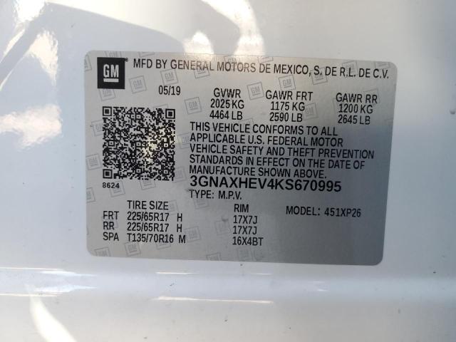 3GNAXHEV4KS670995 2019 CHEVROLET EQUINOX - Image 13