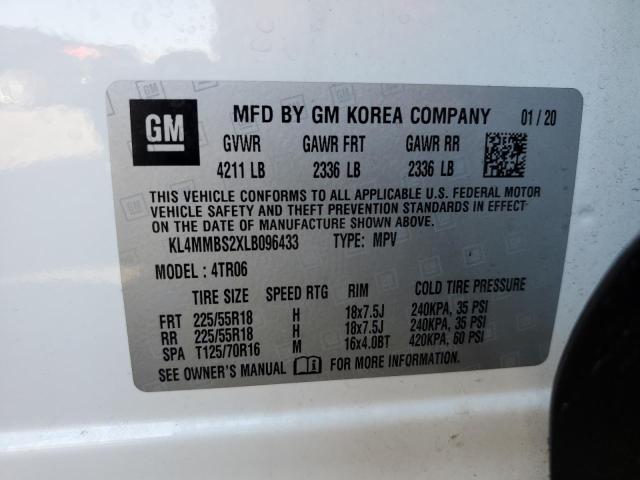 VIN KL4MMBS2XLB096433 2020 Buick Encore, Preferred no.13