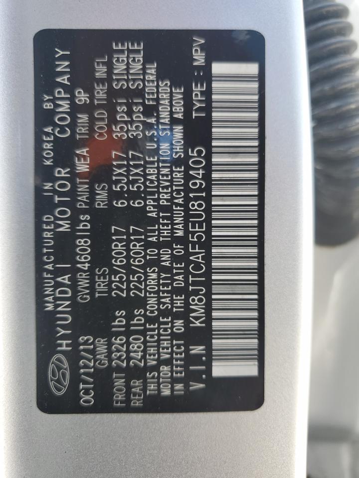 KM8JTCAF5EU819405 2014 Hyundai Tucson Gls