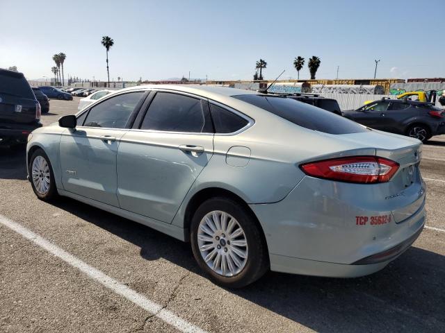 FORD FUSION SE 2014 teal sedan 4d hybrid engine 3FA6P0LU2ER159782 photo #3