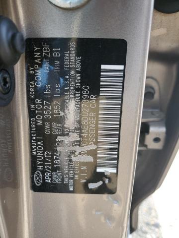 2013 Hyundai Accent Gls VIN: KMHCT4AE8DU273980 Lot: 56090524