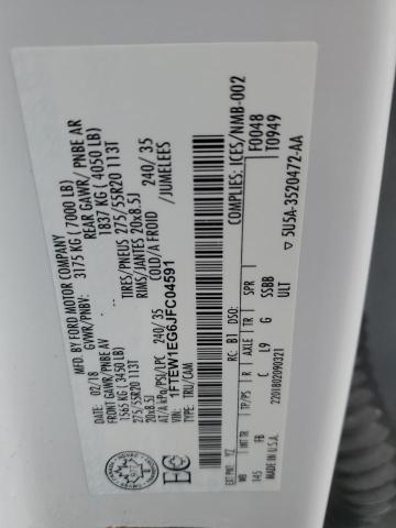 2018 Ford F150 Supercrew VIN: 1FTEW1EG6JFC04591 Lot: 55151584