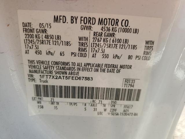 2015 Ford F250 Super Duty VIN: 1FT7X2AT5FED67583 Lot: 55175704