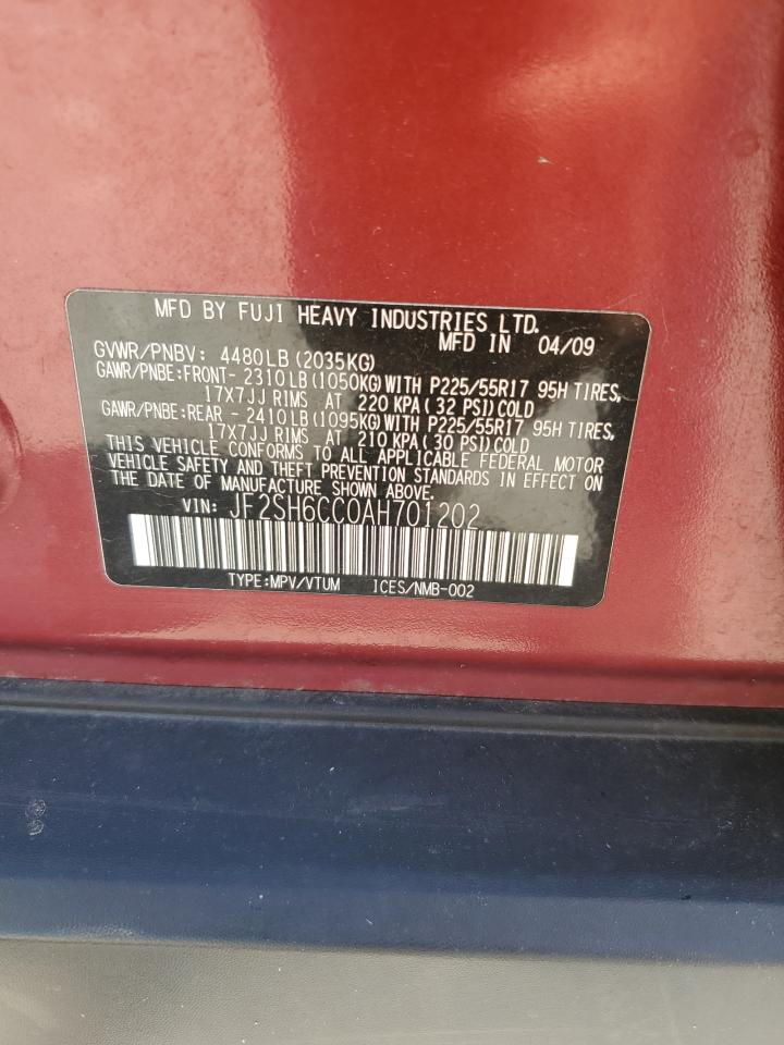 JF2SH6CC0AH701202 2010 Subaru Forester 2.5X Premium