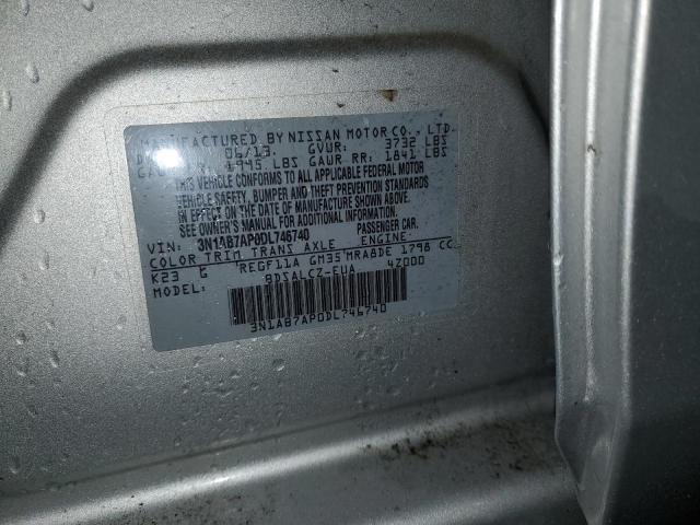 2013 Nissan Sentra S VIN: 3N1AB7AP0DL746740 Lot: 54566644