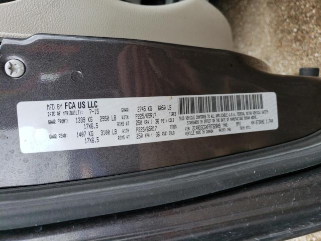 2015 Dodge Grand Caravan Sxt VIN: 2C4RDGCGXFR732809 Lot: 56862214