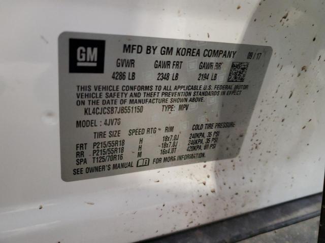 2018 Buick Encore Essence VIN: KL4CJCSB7JB551150 Lot: 56710474