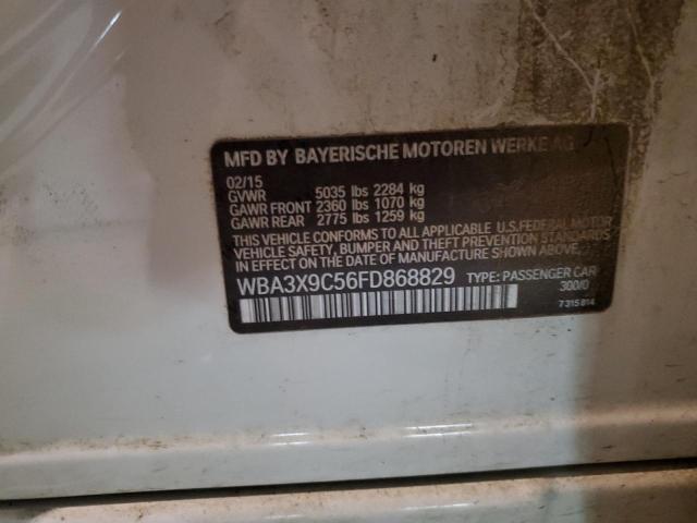 2015 BMW 335 XIGT WBA3X9C56FD868829