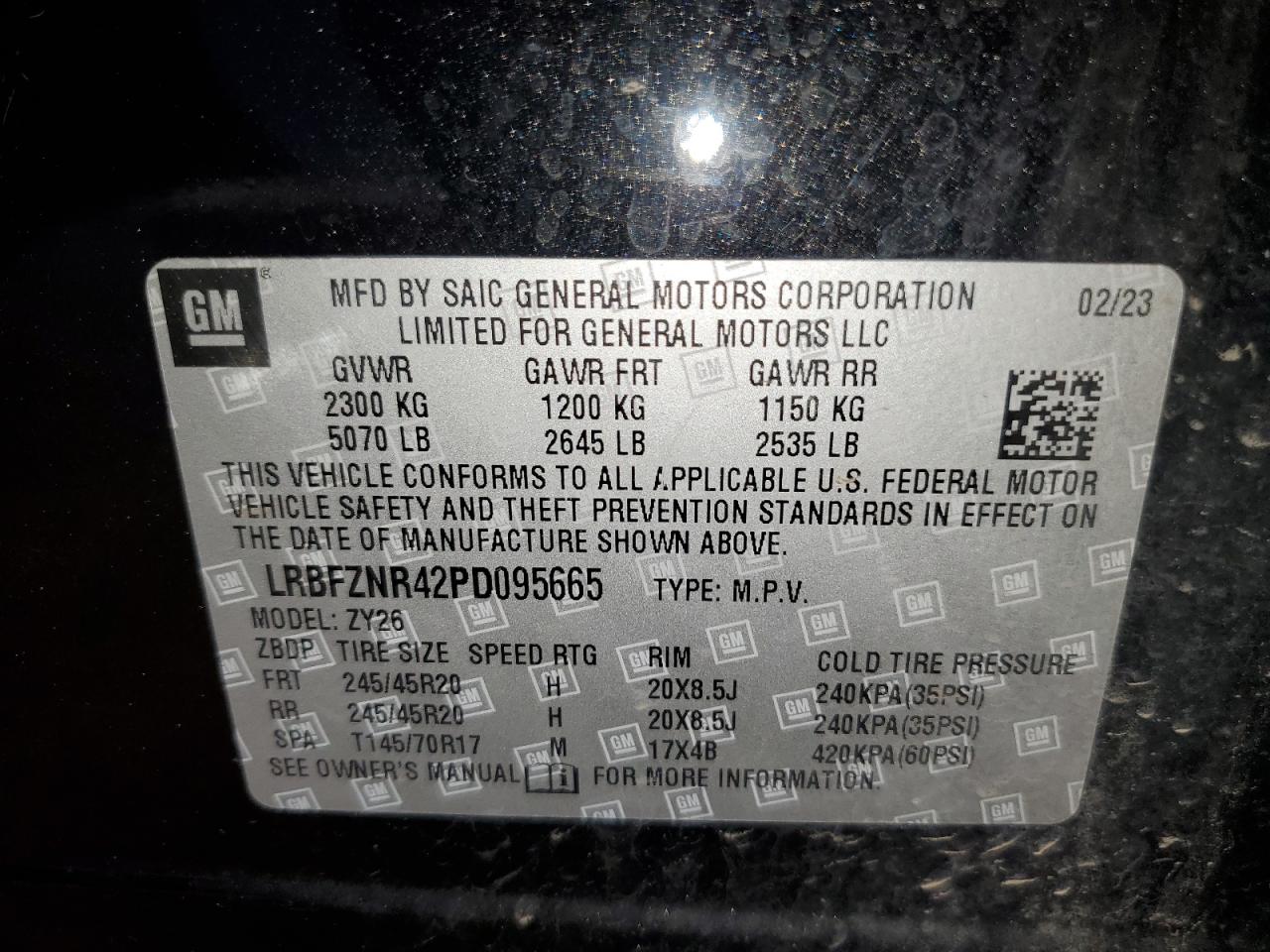 2023 Buick Envision Essence vin: LRBFZNR42PD095665