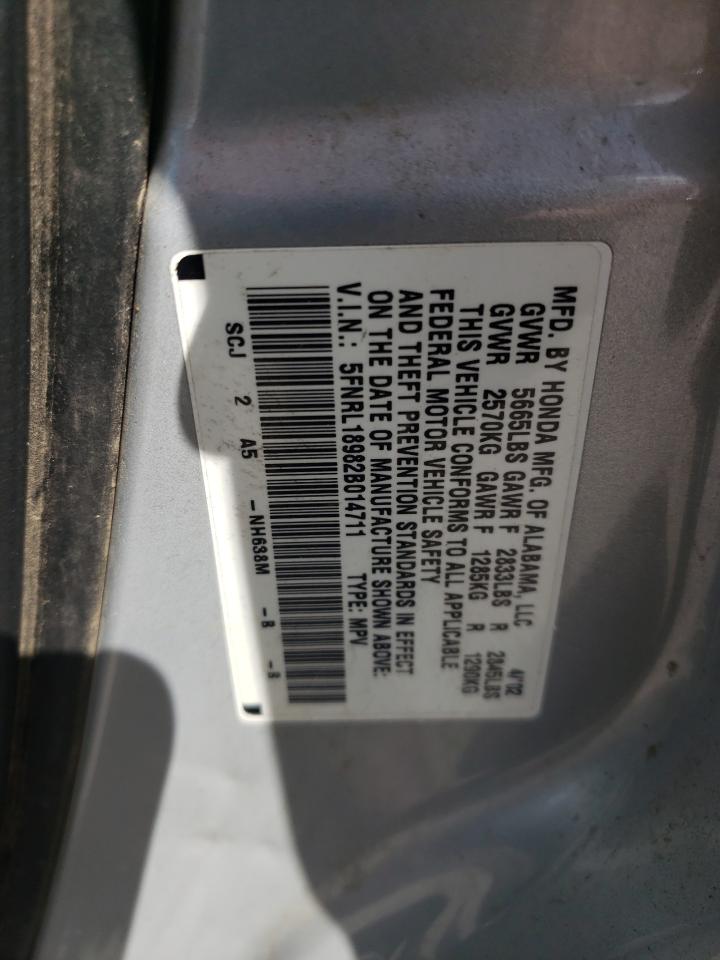 5FNRL18982B014711 2002 Honda Odyssey Exl