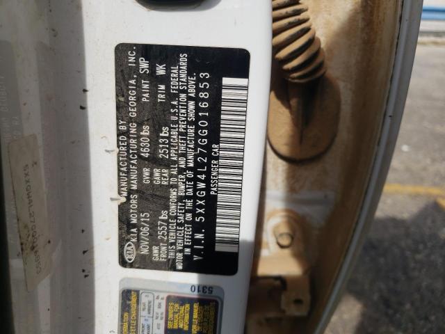 2016 Kia Optima Sx VIN: 5XXGW4L27GG016853 Lot: 56617554