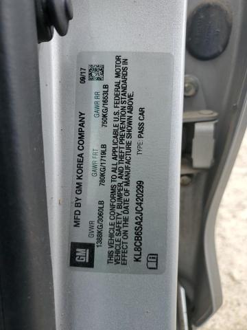 2018 CHEVROLET SPARK LS - KL8CB6SA2JC420299