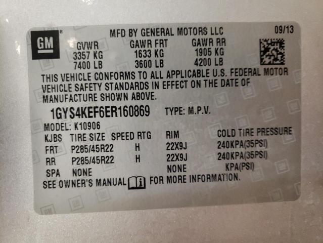 2014 Cadillac Escalade Esv Platinum VIN: 1GYS4KEF6ER160869 Lot: 55506594