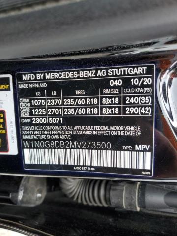 2021 Mercedes-Benz Glc 300 VIN: W1N0G8DB2MV273500 Lot: 55848604