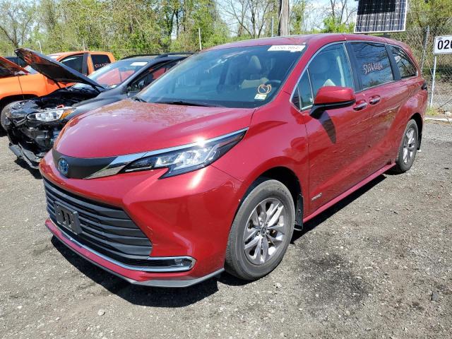 2021 Toyota Sienna Xle VIN: 5TDYRKECXMS019374 Lot: 53562664