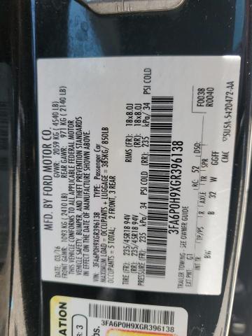 2016 FORD FUSION SE - 3FA6P0H9XGR396138